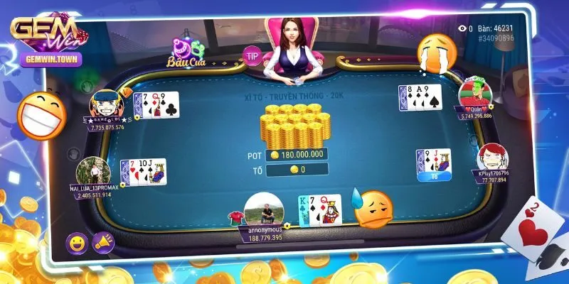 Xì Tố Online – Game Xanh Chín Đẳng Cấp Nhất Gemwin