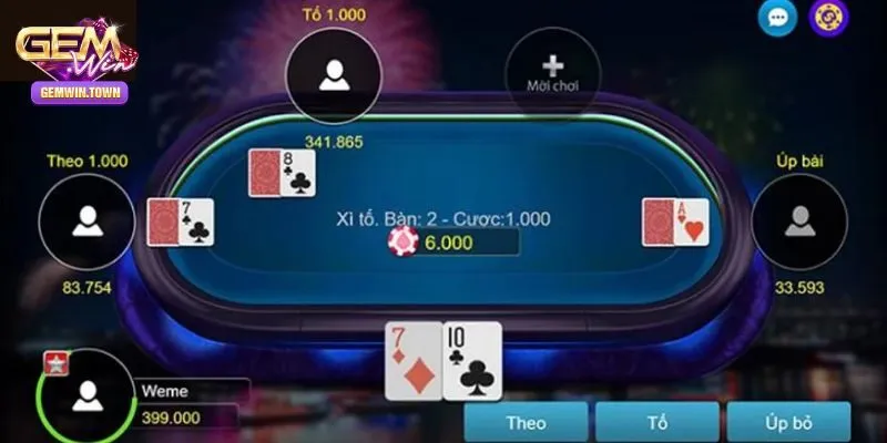 Thứ hạng bài trong xì tố trực tuyến